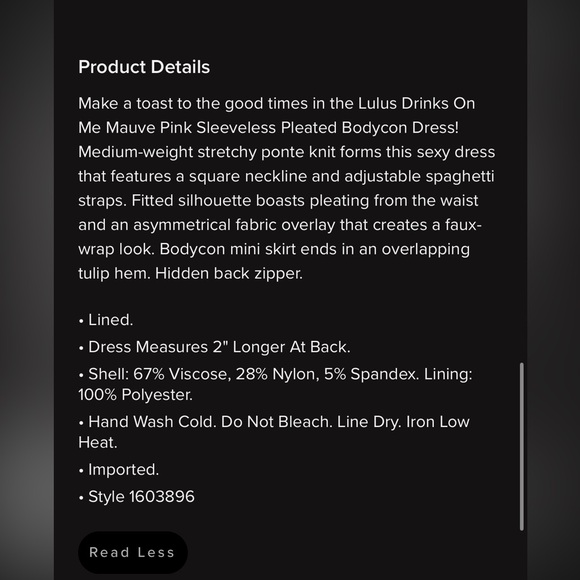 NWT Lulu’s Bodycon Drinks on Me Dress - Picture 8 of 10